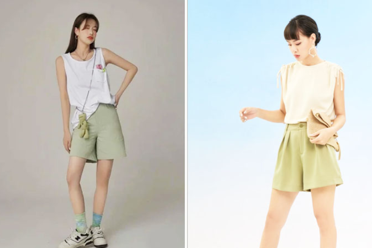 Quần Short Kaki và Áo Tanktop