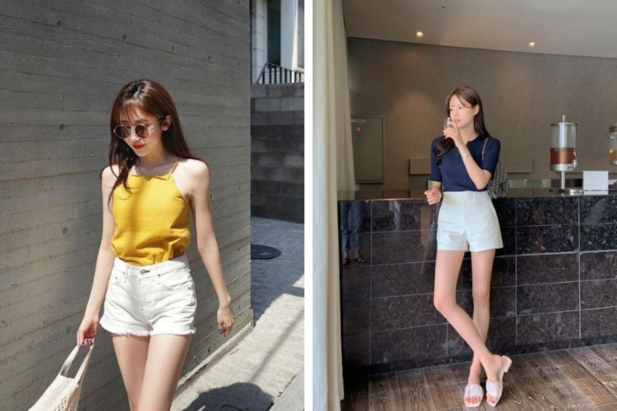 Quần short và áo croptop